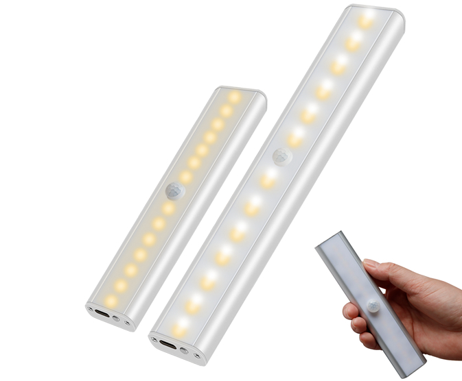 跨境暢銷經(jīng)典LED鋁條充電人體感應燈